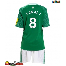 Camisa de Futebol Newcastle United Sandro Tonali #8 Equipamento Secundário Infantil 2025-26 Manga Curta (+ Calças curtas)